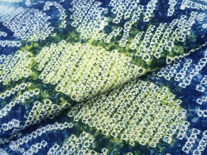 平和屋着物∴夏物 浴衣 有松鳴海絞り 舞菊文 綿 逸品 CAAY4655