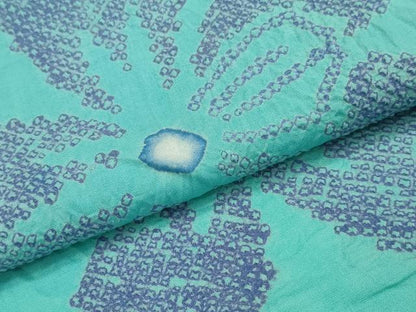 平和屋着物∴夏物 浴衣 有松鳴海絞り 舞花文 綿 逸品 CAAY4656ng