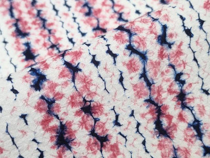 平和屋着物∴夏物 浴衣 有松鳴海絞り よろけ縞 綿 逸品 CAAY4660ng