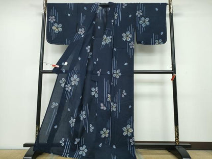 平和屋着物∴夏物 浴衣 有松鳴海絞り 舞花文 逸品 未使用 CAAY4667ng