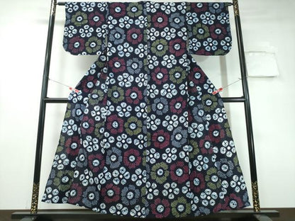 平和屋着物∴夏物 浴衣 有松鳴海絞り 舞花尽くし 綿 逸品 CAAY4671ng