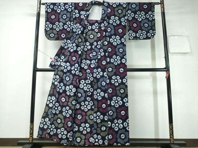 平和屋着物∴夏物 浴衣 有松鳴海絞り 舞花尽くし 綿 逸品 CAAY4671ng
