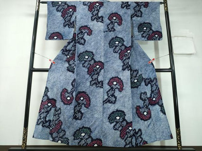 平和屋着物∴夏物 浴衣 有松鳴海絞り 裏菊 綿 逸品 CAAY4672ng