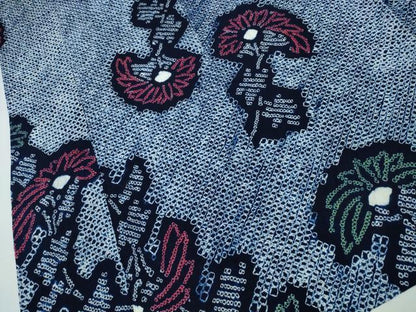 平和屋着物∴夏物 浴衣 有松鳴海絞り 裏菊 綿 逸品 CAAY4672ng