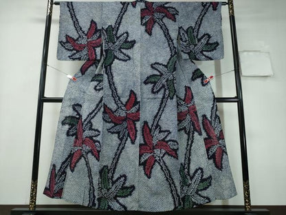 平和屋着物∴夏物 浴衣 有松鳴海絞り 草木文 綿 逸品 CAAY4676ng