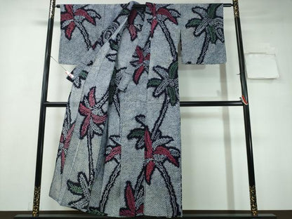 平和屋着物∴夏物 浴衣 有松鳴海絞り 草木文 綿 逸品 CAAY4676ng