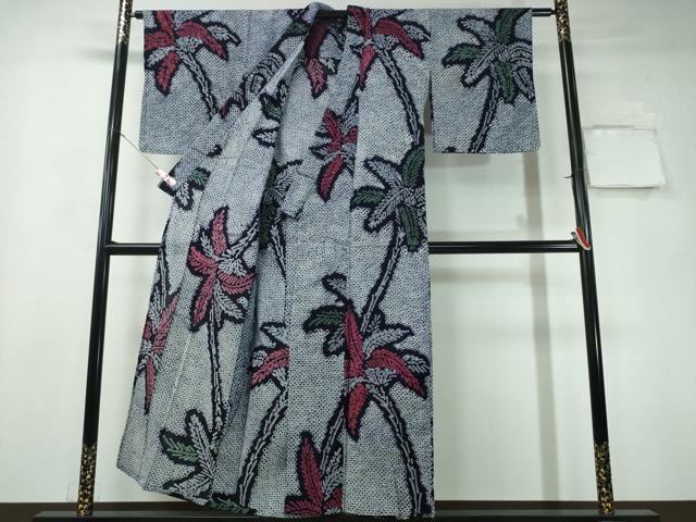 平和屋着物∴夏物 浴衣 有松鳴海絞り 草木文 綿 逸品 CAAY4676ng
