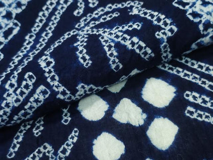 平和屋着物∴夏物 浴衣 有松鳴海絞り 葡萄蔦の葉文 綿 逸品 CAAY4679ng