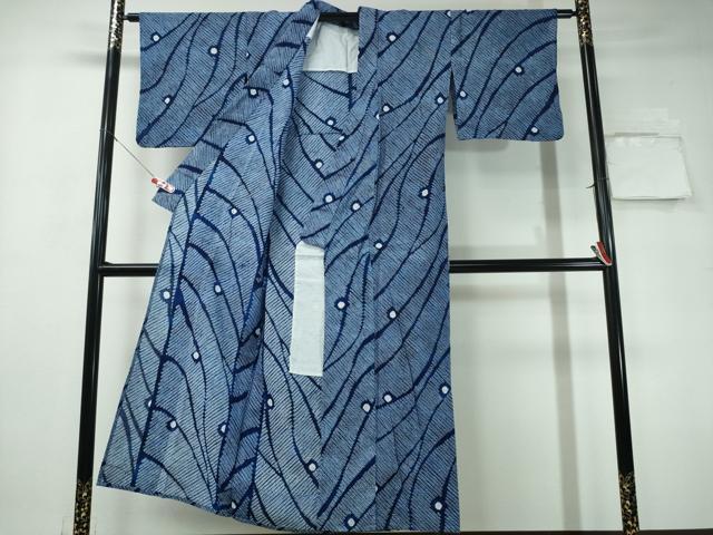 平和屋着物∴夏物 浴衣 有松鳴海絞り 露芝文 綿 逸品 CAAY4683ng