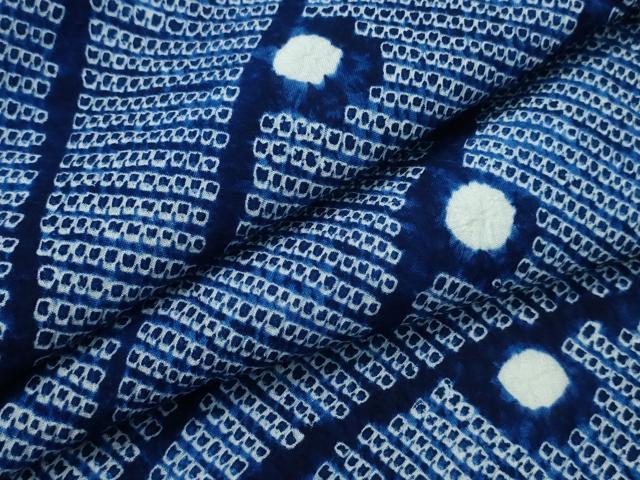 平和屋着物∴夏物 浴衣 有松鳴海絞り 露芝文 綿 逸品 CAAY4683ng