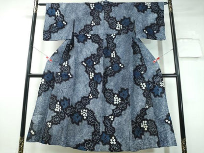 平和屋着物∴夏物 浴衣 有松鳴海絞り 南天文 綿 逸品 CAAY4684ng