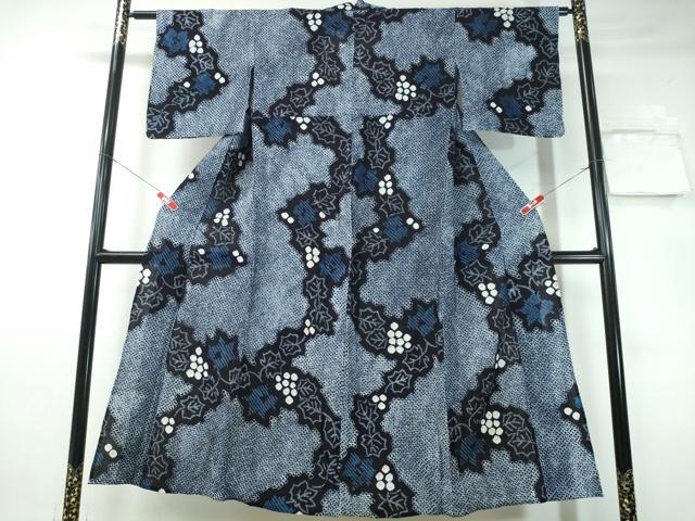 平和屋着物∴夏物 浴衣 有松鳴海絞り 南天文 綿 逸品 CAAY4684ng