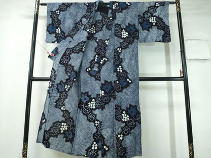 平和屋着物∴夏物 浴衣 有松鳴海絞り 南天文 綿 逸品 CAAY4684ng