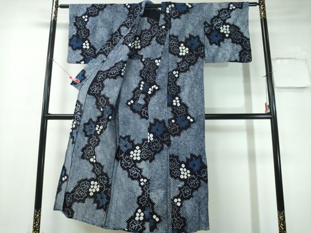 平和屋着物∴夏物 浴衣 有松鳴海絞り 南天文 綿 逸品 CAAY4684ng