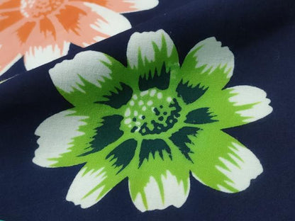 平和屋着物∴夏物 浴衣 芝草舞花文 綿 逸品 CAAY4691ng