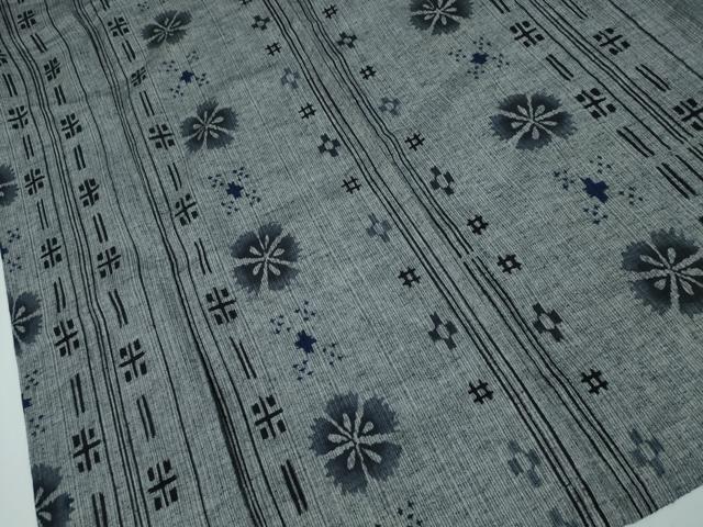 平和屋着物∴夏物　浴衣　舞花吉祥間道　綿麻　逸品　CAAY4694ng