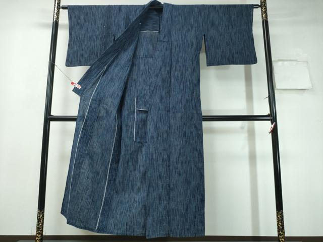 平和屋着物∴夏物　阿波しじら織　浴衣　縞　逸品　CAAY4695ng