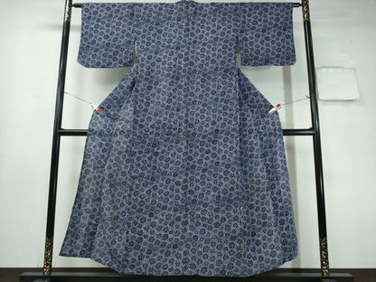 平和屋着物∴夏物 浴衣 小花文 綿 逸品 CAAY4696ng