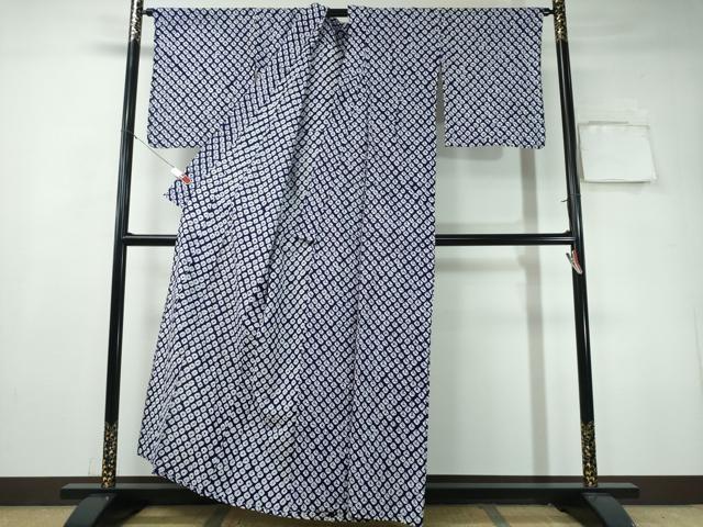 平和屋着物∴夏物 浴衣 有松鳴海絞り 蜘蛛絞り 綿 逸品 CAAY4700ng