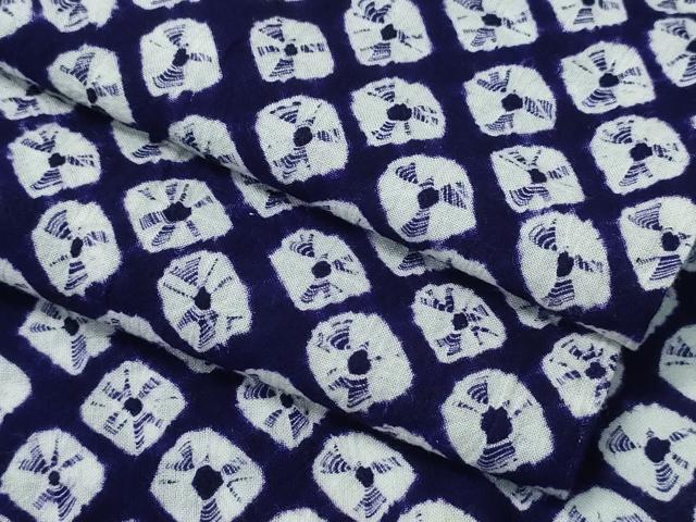 平和屋着物∴夏物 浴衣 有松鳴海絞り 蜘蛛絞り 綿 逸品 CAAY4700ng