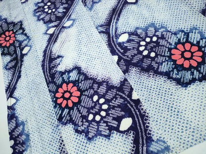 平和屋着物∴夏物 浴衣 有松鳴海絞り 枝菊文 綿 逸品 CAAY4712ng
