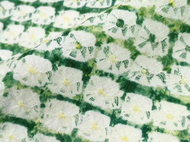 平和屋着物∴夏物 浴衣 有松鳴海絞り 蜘蛛絞り 斜線文 綿 逸品 CAAY4755ng