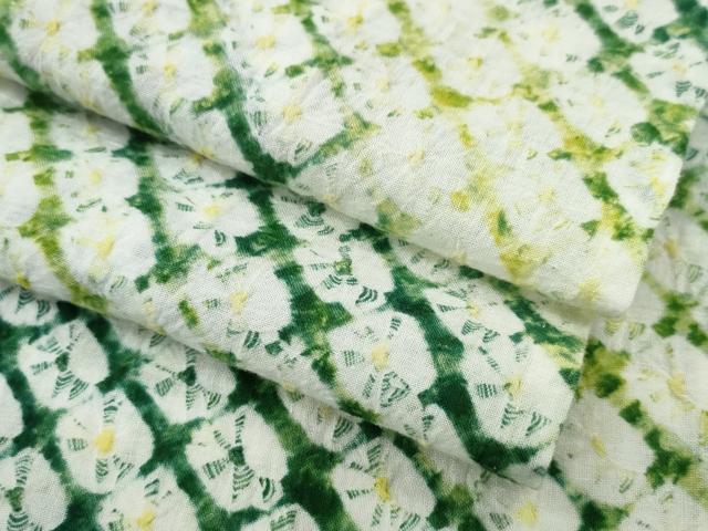 平和屋着物∴夏物 浴衣 有松鳴海絞り 蜘蛛絞り 斜線文 綿 逸品 CAAY4755ng