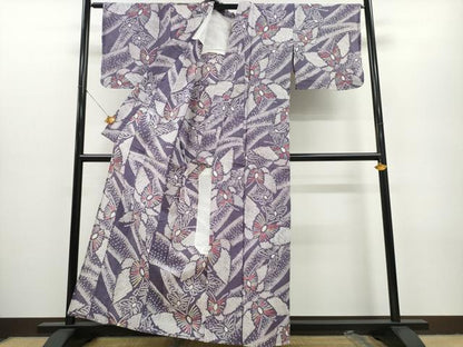 平和屋着物∴夏物　浴衣　有松鳴海絞り　舞蝶文　綿　逸品　未使用　CAAY4758ng