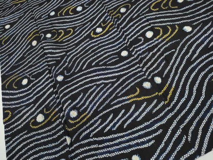 平和屋着物∴夏物 浴衣 有松鳴海絞り 立波文 綿 逸品 CAAY4764ng