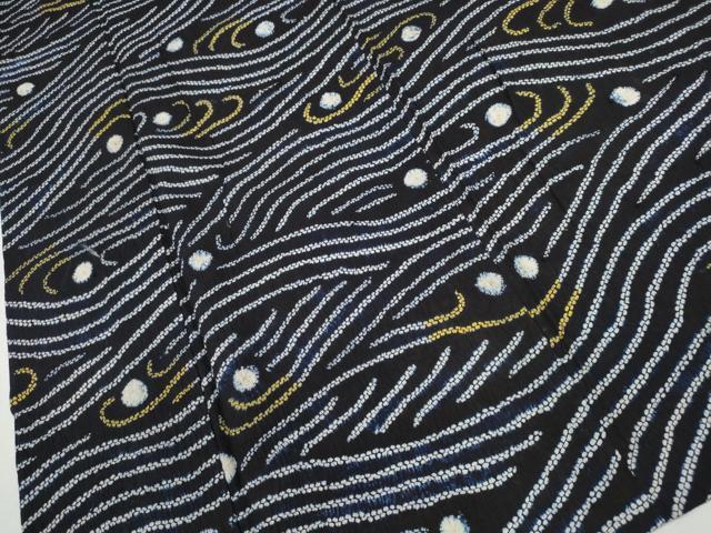 平和屋着物∴夏物 浴衣 有松鳴海絞り 立波文 綿 逸品 CAAY4764ng