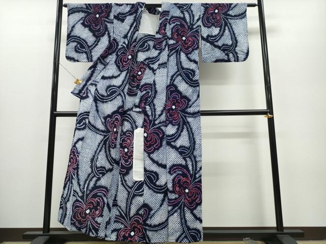 平和屋着物∴夏物 浴衣 有松鳴海絞り 乱菊 綿 逸品 CAAY4776ng