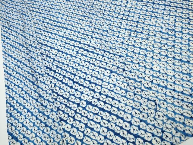 平和屋着物∴夏物 浴衣 有松鳴海絞り 蜘蛛絞り 綿 逸品 CAAY4781ng