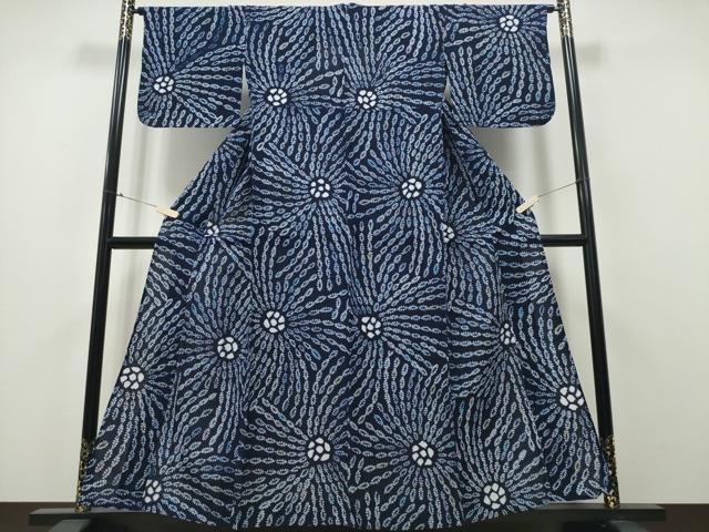 平和屋着物∴夏物 浴衣 有松鳴海絞り 花火 綿 逸品 CAAY4783ng