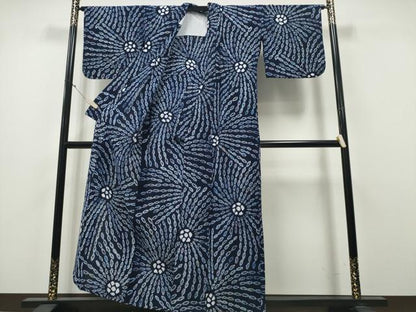 平和屋着物∴夏物 浴衣 有松鳴海絞り 花火 綿 逸品 CAAY4783ng