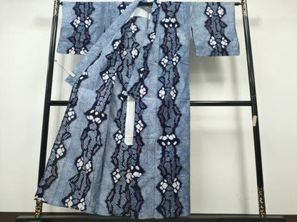 平和屋着物∴夏物 浴衣 有松鳴海絞り 吉祥花間道 綿 逸品 CAAY4784ng