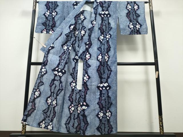 平和屋着物∴夏物 浴衣 有松鳴海絞り 吉祥花間道 綿 逸品 CAAY4784ng