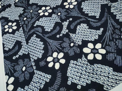 平和屋着物∴夏物 浴衣 有松鳴海絞り 花束文 綿 逸品 CAAY4789cng