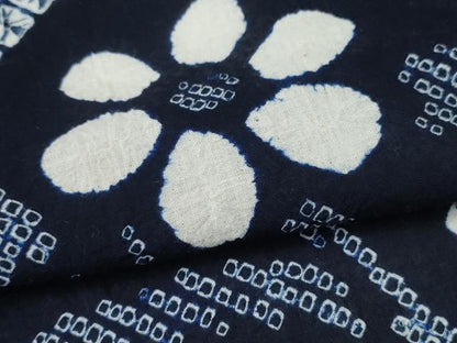 平和屋着物∴夏物 浴衣 有松鳴海絞り 花束文 綿 逸品 CAAY4789cng