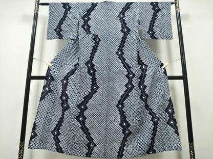 平和屋着物∴夏物 浴衣 有松鳴海絞り 蜘蛛絞り 変わり吉祥間道 綿 逸品 未使用 CAAY4790ng