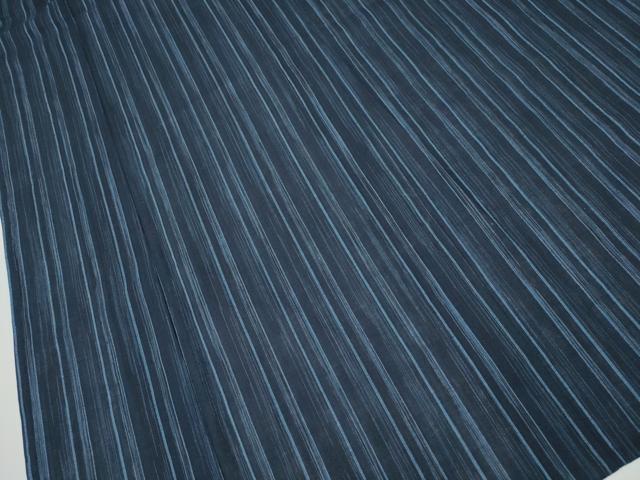 平和屋着物∴夏物　浴衣　阿波しじら織　間道　綿　逸品　CAAY4800ng