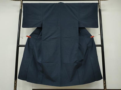 平和屋着物●男性 紬 留紺色 正絹 逸品 CAAY4803ut
