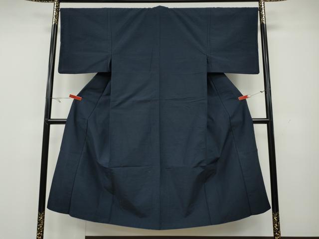 平和屋着物●男性 紬 留紺色 正絹 逸品 CAAY4803ut