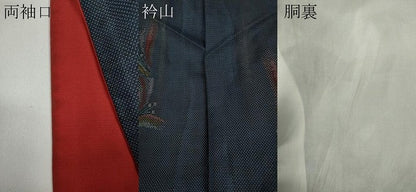 平和屋着物●本場大島紬 9マルキ 吉祥花文 正絹 逸品 CAAY4816ut