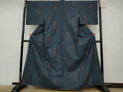 平和屋着物●本場大島紬 9マルキ 吉祥花文 正絹 逸品 CAAY4816ut