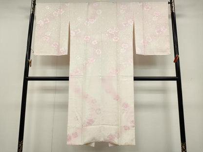平和屋着物●長襦袢　袷　舞花地紋　暈し染め　やまと誂製　正絹　逸品　CAAY4832ut