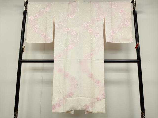 平和屋着物●長襦袢　袷　舞花地紋　暈し染め　やまと誂製　正絹　逸品　CAAY4832ut