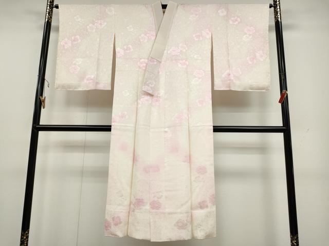 平和屋着物●長襦袢　袷　舞花地紋　暈し染め　やまと誂製　正絹　逸品　CAAY4832ut