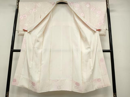 平和屋着物●長襦袢　袷　舞花地紋　暈し染め　やまと誂製　正絹　逸品　CAAY4832ut