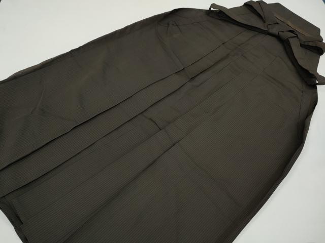 平和屋着物●男性 馬乗り袴 縞 正絹 逸品 CAAY4841ut