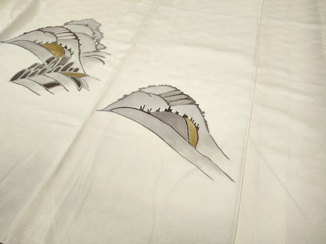 平和屋着物●訪問着　駒刺繍　遠山風景文　金彩　正絹　逸品　CAAY4852ut